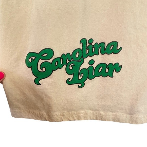 Carolina Liar Signed Tee Shirt Womens Size Medium Large Crewneck Short Sleeve - Picture 6 of 9